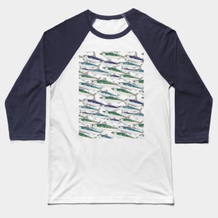 School of Mackerel Baseball T-Shirt